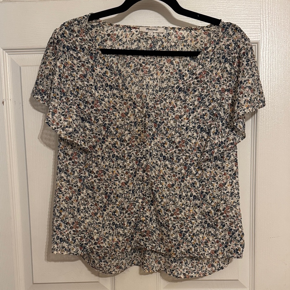 Madewell Floral top 14